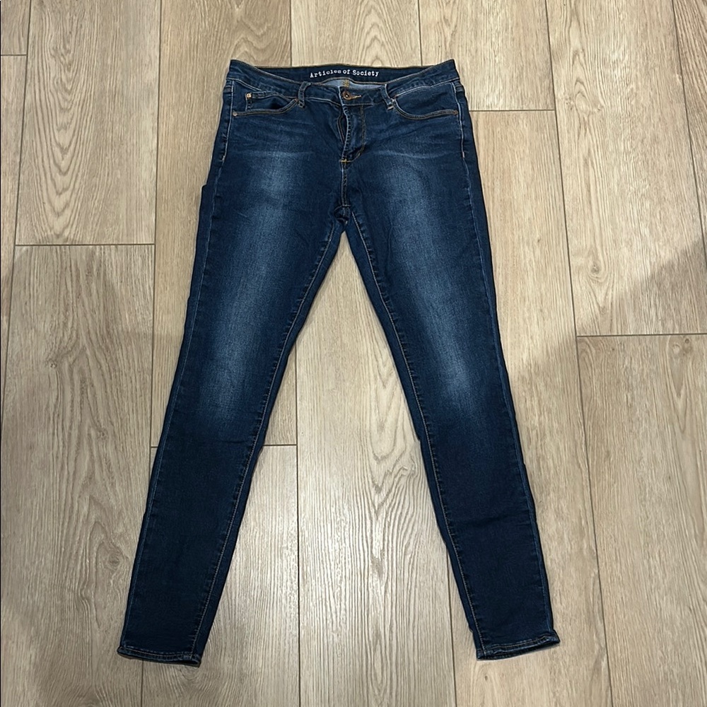 Articles Of Society Blue Skinny Jeans Classic Denim